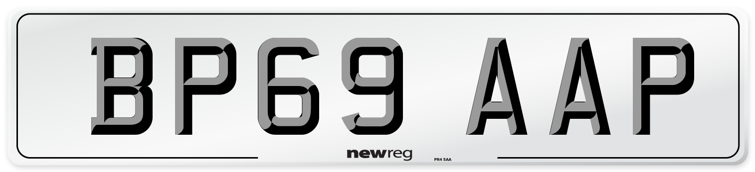 BP69 AAP Number Plate from New Reg